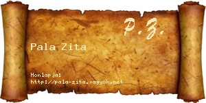 Pala Zita névjegykártya